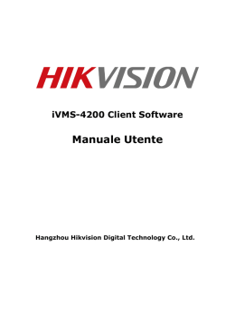 Manuale Utente - hikvision europe