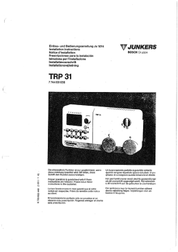 Junkers Termostato TRP31