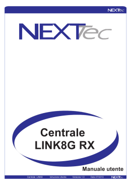 Nexttec LINK8G-RX manuale Utente