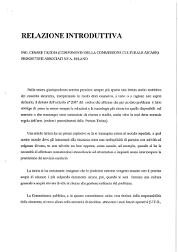 relazione introduttiva - progettisti associati tecnarc