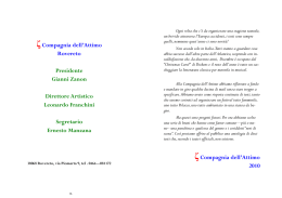 il libretto della rassegna