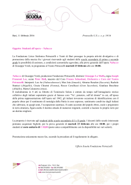CIAO BANANA - Fondazione lirico sinfonica Petruzzelli e teatri di Bari
