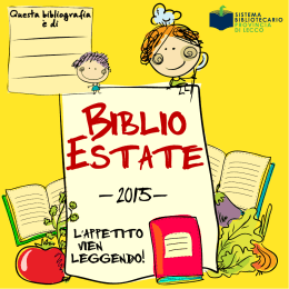 consigli di lettura - Provincia di Lecco