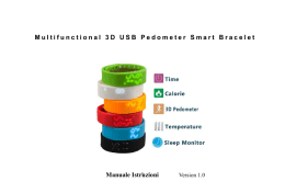 Multifunctional 3D USB Pedometer Smart Bracelet Manuale