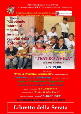 Libretto CONCERTO pro Colombia 2015