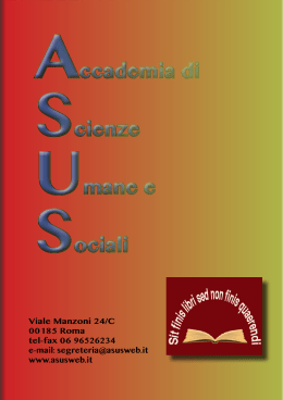 libretto asus - Accademia di Scienze Umane e Sociali