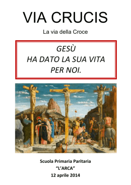 via crucis - Istituto Tirinnanzi