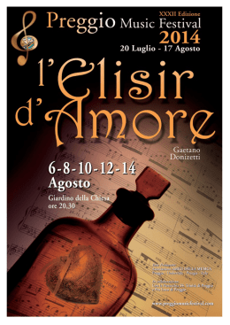 Libretto l` Elisir d` Amore 2014