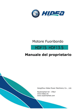 Motore Fuoribordo Manuale del proprietario