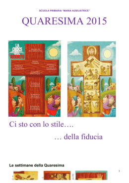 libretto quaresima 2015 - Scuola Maria Ausiliatrice