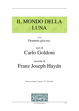 Il mondo della Luna - Libretti d`opera italiani