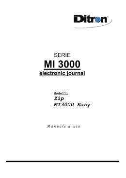Manuale Ditron Zip