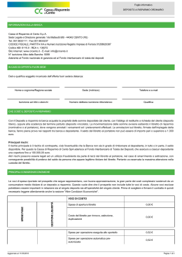 Deposito a risparmio ordinario