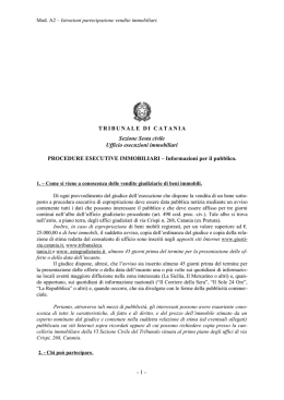 Informazioni per il - Tribunale di Catania