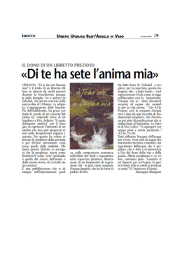 Dite ha sete l`anima mia