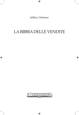 LA BIBBIA DeLLe veNDITe