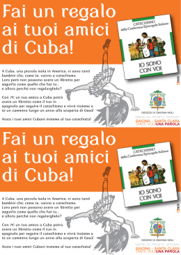 Fai un regalo ai tuoi amici di Cuba!