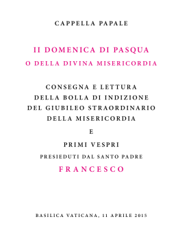 ii domenica di pasqua francesco