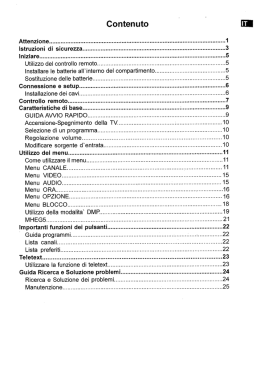 Manuale televisori
