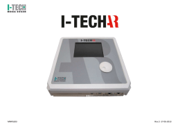 Manuale d`uso - I-Tech Medical Division