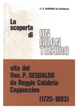 Titolo e introduzione - Santa Maria Madre della Consolazione
