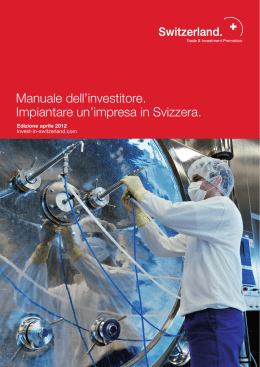 Manuale dell`investitore - Switzerland Global Enterprise