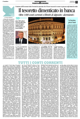 Il tesoretto dimenticato in banca