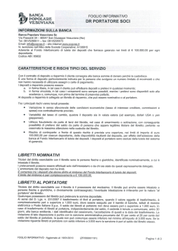 informazioni sulla banca - Banca Popolare Vesuviana