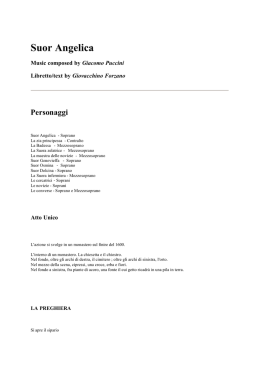 Suor Angelica - Despre Opera