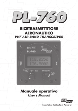Manuale operativo RicetRasMettitoRe aeRoNaUtico