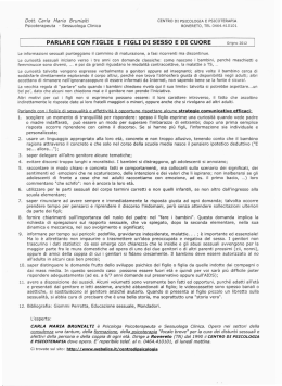 Parlare di sessualita