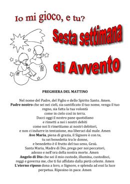 Libretto avvento sesta settimana