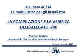 Nuovo libretto d`impianto