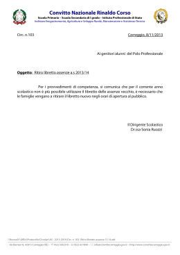 Carta Intestata Convitto - Convitto Nazionale Rinaldo Corso