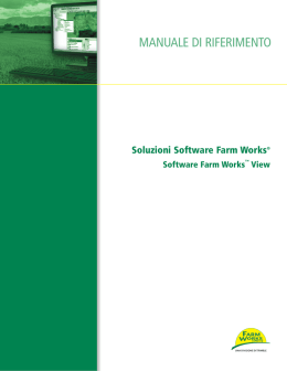 Manuale di riferimento software Farm Works View
