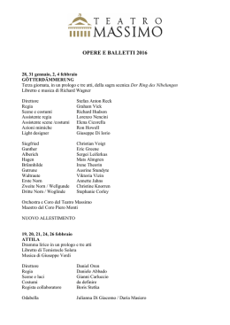 opere e balletti 2016