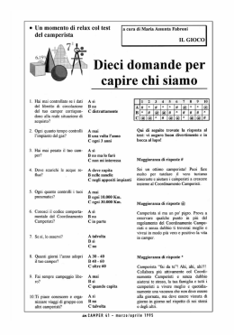 Un momento di relax col test