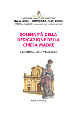 Libretto della Celebrazione