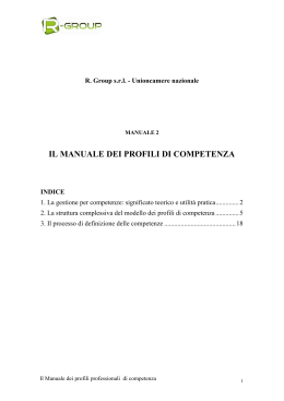 Manuale 2 - Il manuale dei profili di competenza