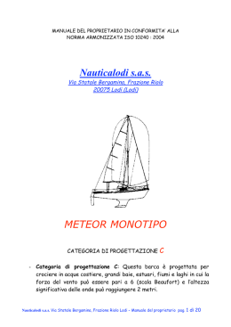 Manuale del proprietario Nautica Lodi