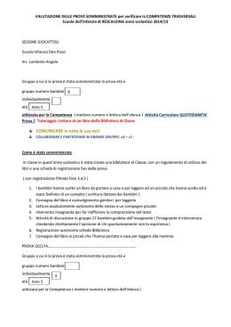 Verifica della competenza