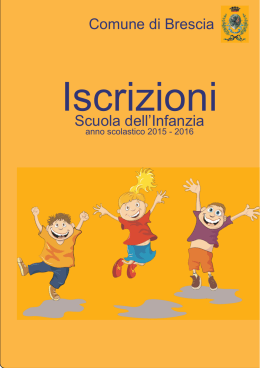 libretto Iscrizioni scuola infanzia