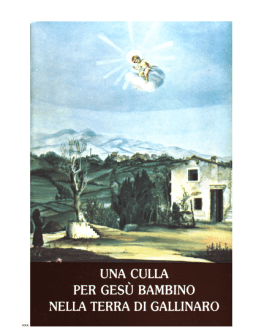 IL LIBRETTO DEI GRUPPI DI GESU` BAMBINO DI GALLINARO