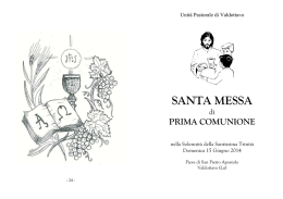 Scarica il libretto della SANTA MESSA di PRIMA COMUNIONE