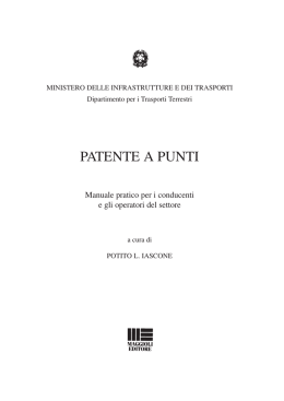 patente a punti - Autoscuola Acli