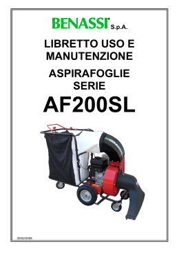 Libretto uso e manutenzione