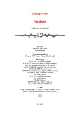 Scarica il libretto Macbeth - La Musica e il sentimento patriottico