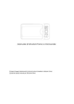 Manuale di istruzioni Forno a microonde