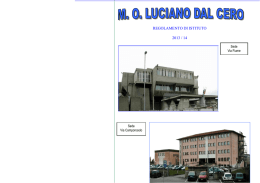 REGOLAMENTO DI ISTITUTO 2013 / 14