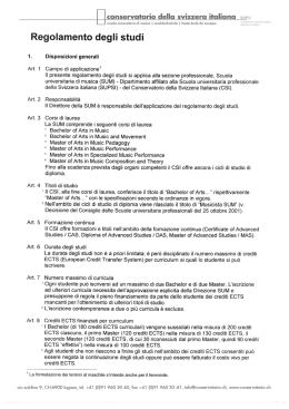 Regolamento degli studi